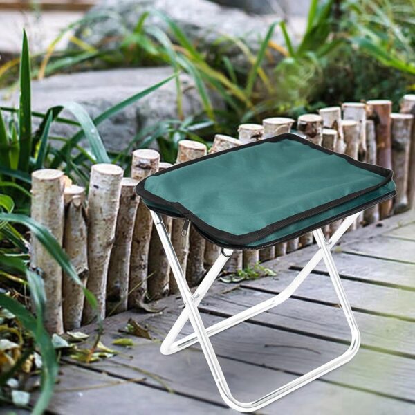 Folding Camping Stool Collapsible Camp Stool Portable Seat Travel Little Stools (1 Pc) - Image 3