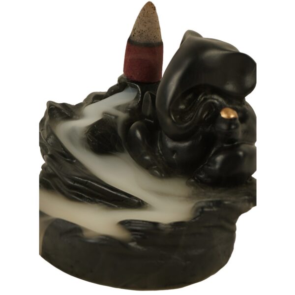 Smoke Fountain Ganesha Idol Decoration Items with 8 Pc Backflow Incense Cones Sticks (1 pc) - Image 6
