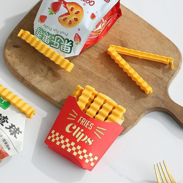 Cute French-Fries-Shaped Bag Clips With in a Magnetic Box (12 Pcs Set) - Image 7