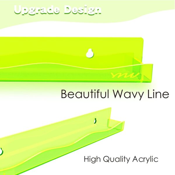 Acrylic Floating Shelves Wall Mounted Shelves (1 Pc / 38 Cm Long) - Image 4