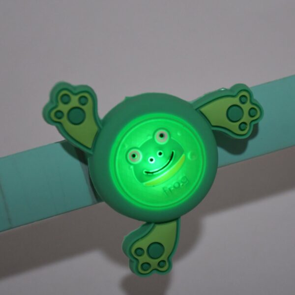 LED Light & Spinning Slap Kids Cartoon Bracelet Wrist Band (1 Pc / Mix Design) - Image 4