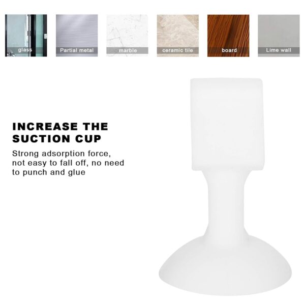 Self-Sucking Silicone Door Stopper (1 Pc / Mix Color) - Image 4