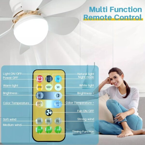 40W LED Ceiling Fan Remote Control - Image 4