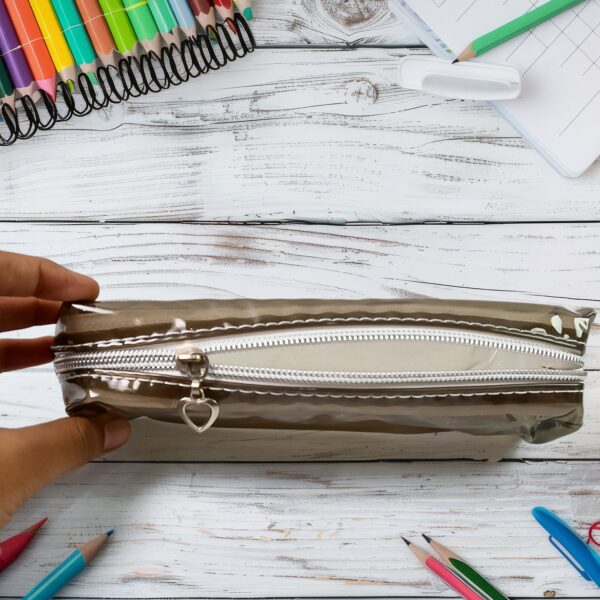 Plastic Transparent Pencil Pouch With Zipper (1 Pc) - Image 6