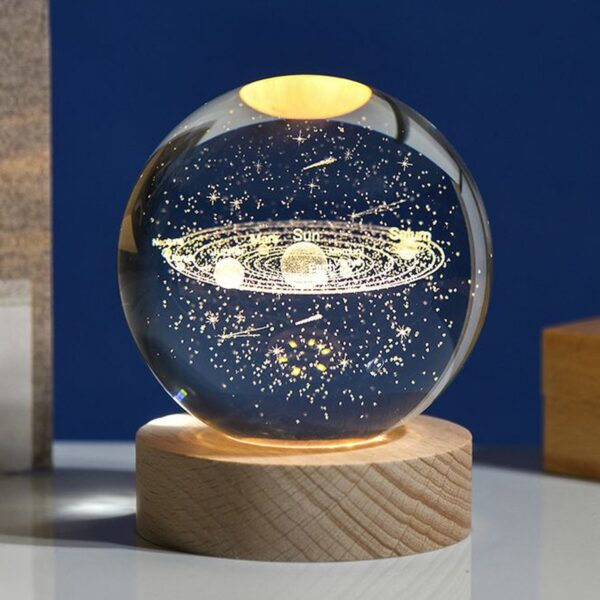 3D Astronomy Night Lamp Crystal Ball lamps With Base (1 Pc) - Image 6
