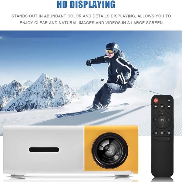 Portable Mini LED Projector (1 Set) - Image 3