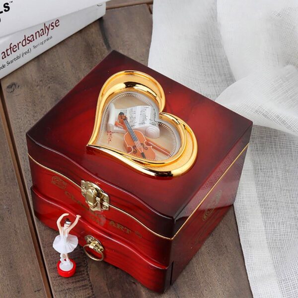 Dancer Ballerina Piano Music Box Hand Crank Music Plastic Box Gift  (1 Pc) - Image 6