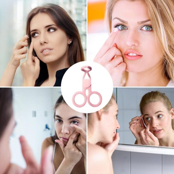 Plastic Ergonomic Women Eye Care Contact Lenses Inserter Remover Tool (1 Pc) - Image 6