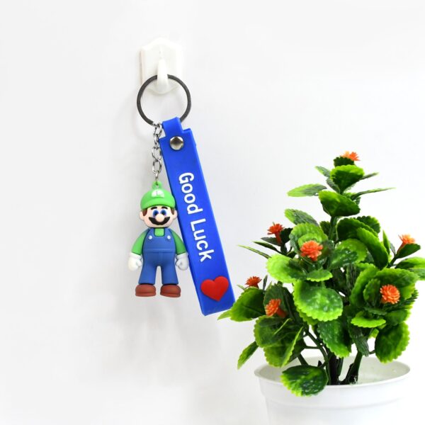 Cute Cartoon Silicone 3D Key Chain with Metal Hook & Strap (Pack of 1) - Image 5