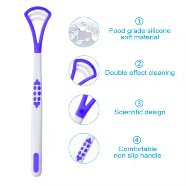 Tongue Cleaner and Scraper (1 Pc / Mix Color) - Image 6