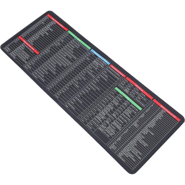 Mat of Shortcut Keyboard  Mouse Pad Mat Mouse Pads for Desk Quick Key Super Large Anti-slip Keyboard Pad Desk Accessories Desktop Mouse Pad Office Oversized Big Mouse Pad Rubber (80—30 Cm) - Image 6