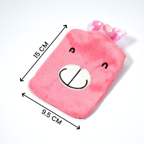 Pink small Hot Water Bag with Cover for Pain Relief, Neck, Shoulder Pain and Hand, Feet Warmer, Menstrual Cramps. - Image 6