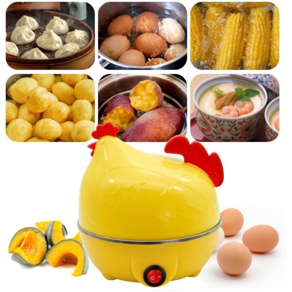 Electric Egg Boiler, Chicken Shaped Egg Kettle / Cooker (1 Pc) - Image 5