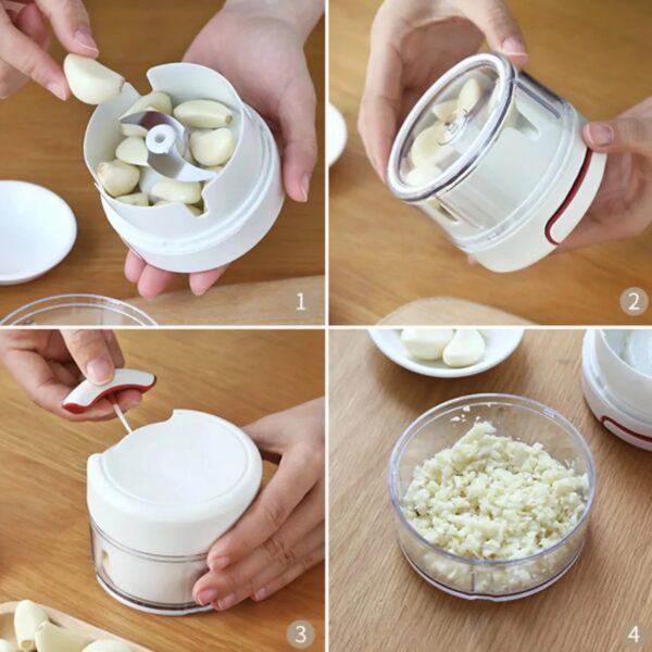 Manual Mini Food Processor Vegetable Chopper Hand Pull String Onion Chopper (1 Pc) - Image 4