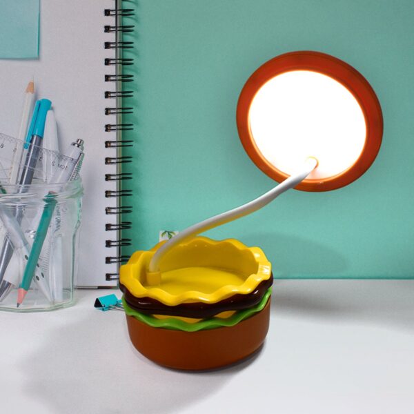 Burger Delight: Folding LED Night Lamp (1 Pc) - Image 3