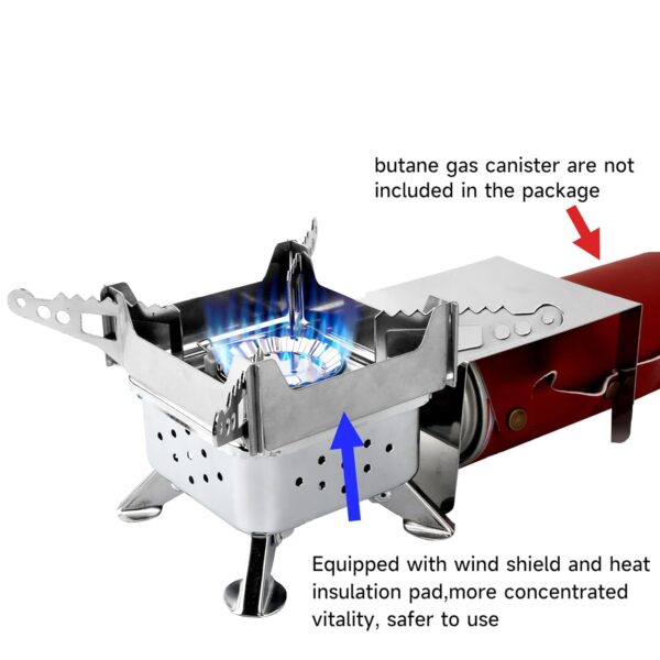 Mini Portable Square Camping Stove (1 Pc) - Image 6