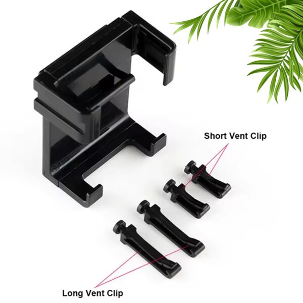 12857 Smartphone Car Phone Holder Car Air Conditioning Vent Phone Holder, Holder Stand for Mobile Phone Cellphone GPS, Dashboard Bracket for Car (1 Pc) - Image 6
