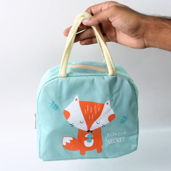 Lunch Box Bag for Women Men Insulated Lunch Bag With Zipper (1 Pc / Mix Color / Design) - Image 4