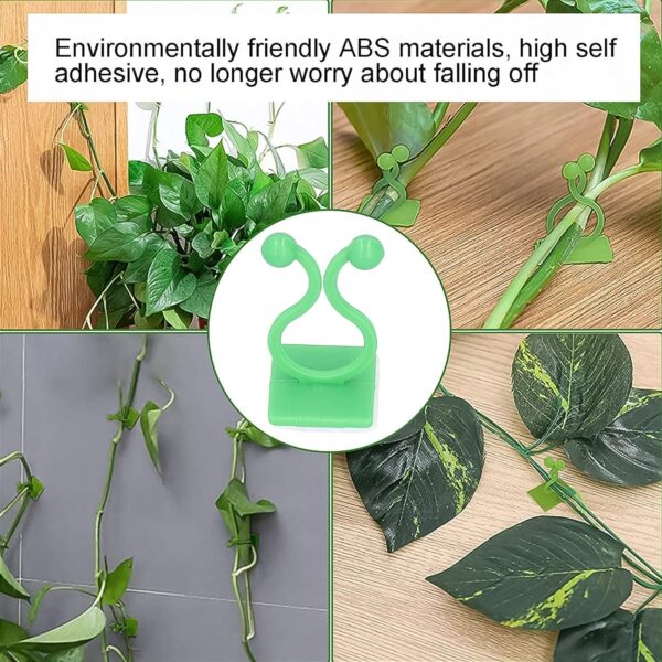 Plant Climbing Wall Fixture Clip Self-Adhesive Hook (100 Pcs Set) - Image 6