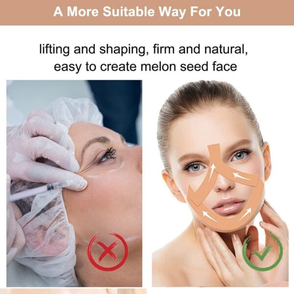 Face Lifting Tape, Myofascial Face Tightening Tape, 2.5 cm x 5 m (1 Pc) - Image 4