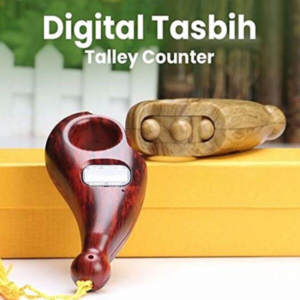 Digital Tasbih/Tasbeeh Digital Tally Counter, Wooden Religious Tally Counter Digital Beads (for Zikr/Naam Jaap) - Image 6