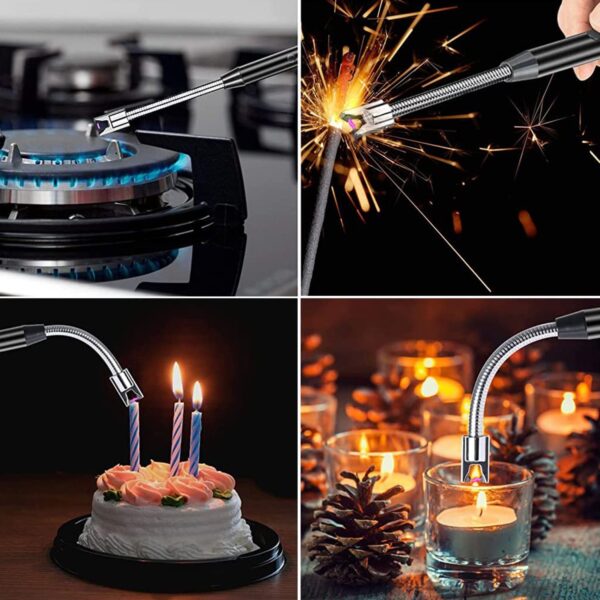 Lighter Long Flexible Electric Arc USB Rechargeable Windproof Flameless Electronic Smoking Plasma Lighters - Image 5