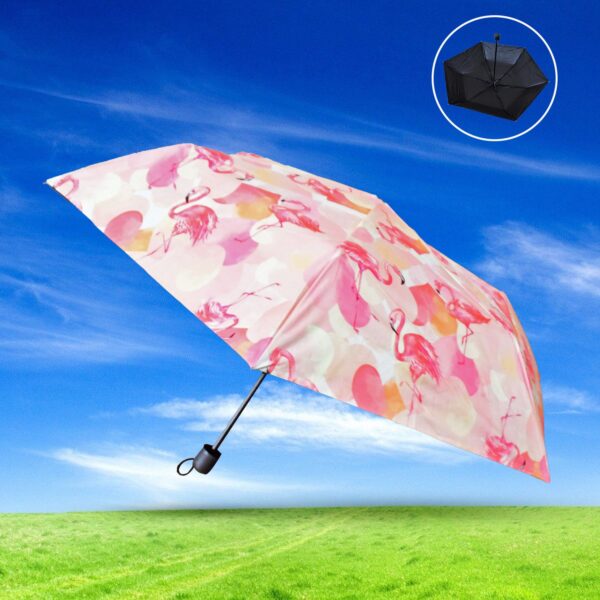3-Fold Sun & Rain Protective Foldable Umbrella (1 Pc) - Image 3