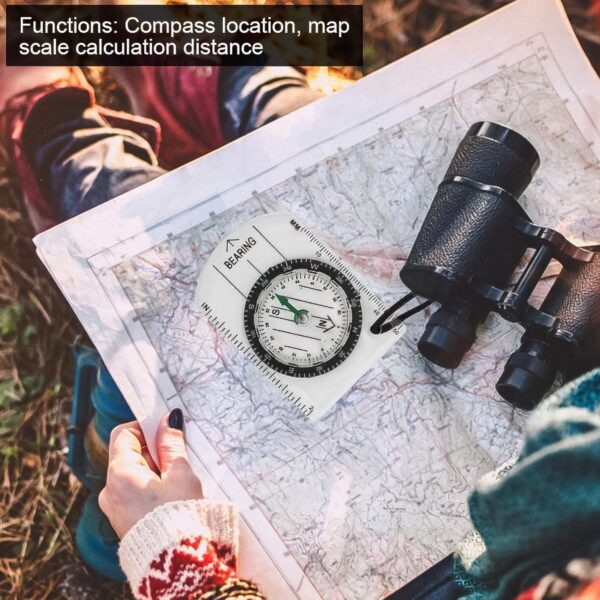 Plastic Compass for Travel Outdoor Compass (1 Pc) - Image 6