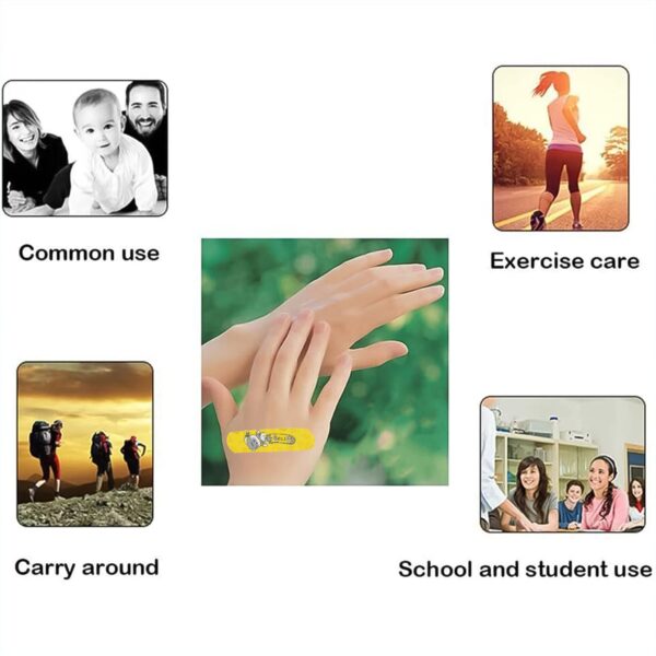 Cartoon Adhesive Bandages Waterproof Creative Bandage (50 Pcs Set) - Image 6