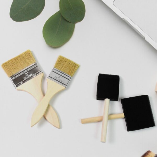 Paint Brush for Wall Painting & Foam Brush Painting Sponge Tool (4 Pcs Set) - Image 5