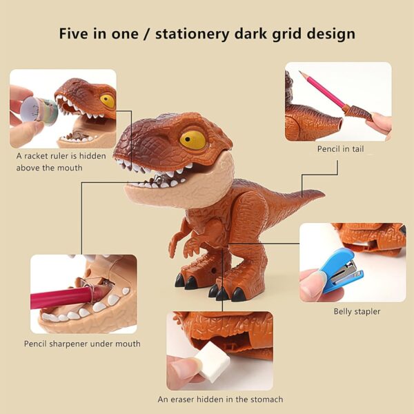 Dinosaur Stationery Set 5-in-1 Dinosaur (1 Set) - Image 3
