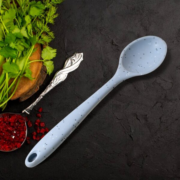Multipurpose Silicone Spoon, Silicone Basting Spoon Non-Stick Kitchen Utensils Household Heat-Resistant Non Stick Spoons Kitchen Cookware Items For Cooking and Baking (6 Pcs Set) - Image 6