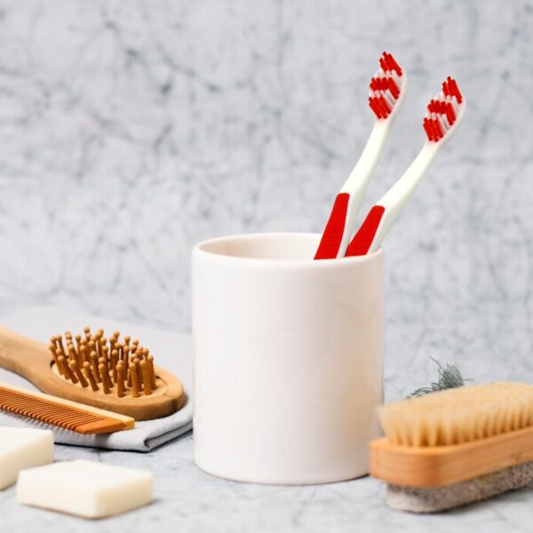 Soft Toothbrush With Plastic Round Box for Men and Women, Kids, Adults Plastic Toothbrush (10 pcs Set) - Image 3
