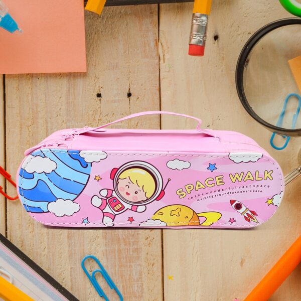 3 Layer Large Capacity With Multi-Functional Pencil Case (1 Pc) - Image 6