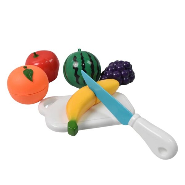 Realistic Sliceable Fruits Cutting Play Toy Set (7 Pcs Set) - Image 6