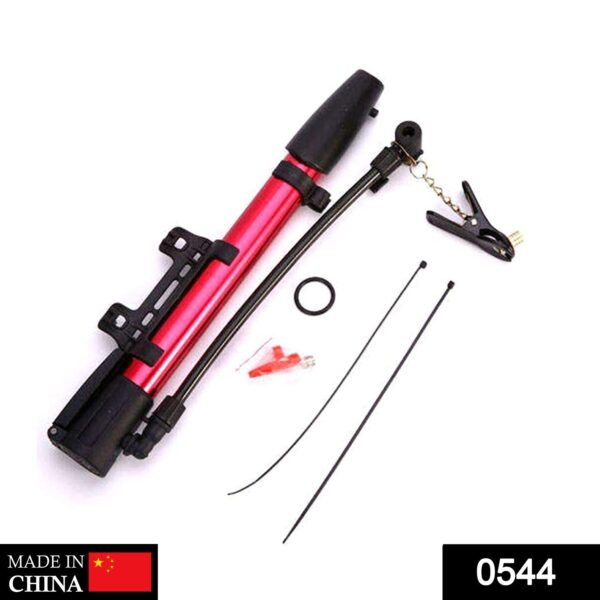 Aluminum Mini Bicycle Air Pump (Multicolor) - Image 2