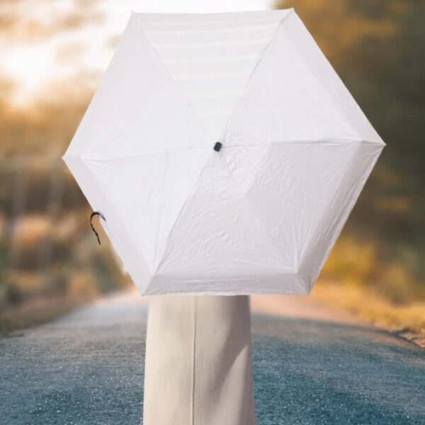 3-Fold Sun & Rain Protective Solid Foldable Umbrella (1 Pc) - Image 4