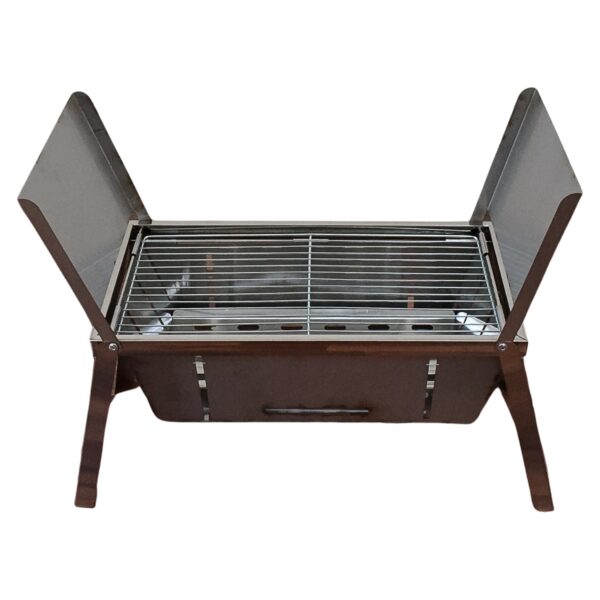 Portable BBQ / Barbecue Grill Stainless Steel Folding Charcoal Grill (1 Set / Net Weight : 2207 GM) - Image 5