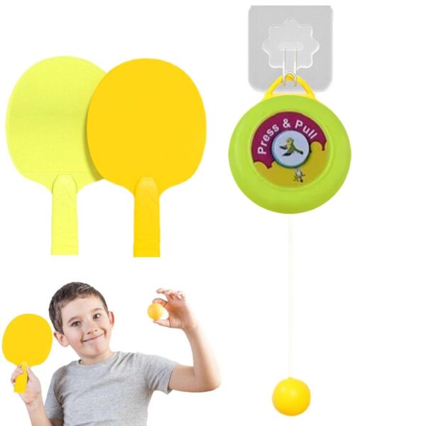 Portable Indoor Hanging Table Tennis with Three Ball, Table Tennis Self Training Set - Image 3
