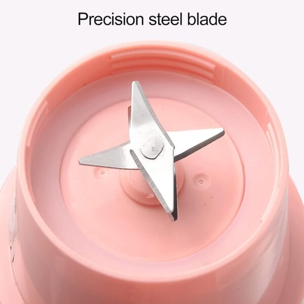 Foldable Electric Juicer, Portable Blender Stainless Steel 6 Blades (500 ML) - Image 7