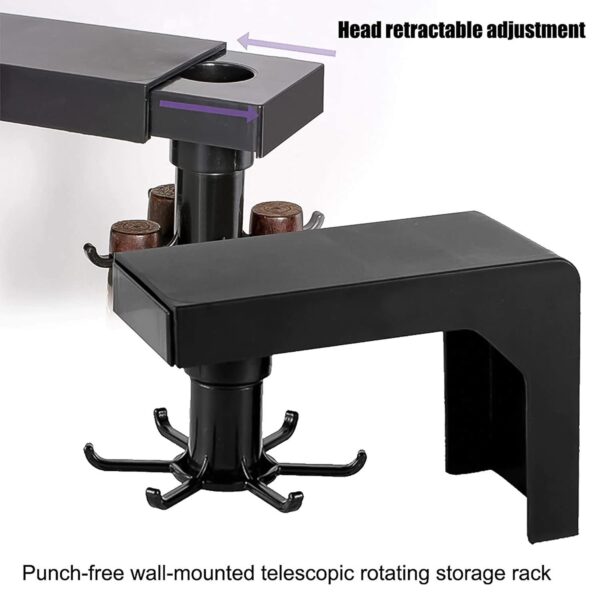 Self Adhesive 360 Degree Rotating Cooking Utensils Holder (1 Pc) - Image 3