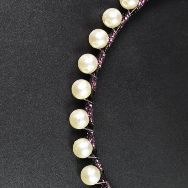 Hairband Pearls Fancy Party Hairband  (1 Pc / Mix Design) - Image 8