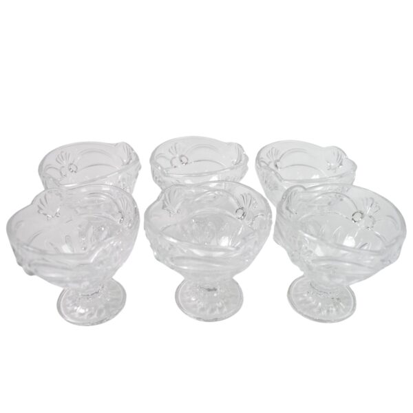 Glass Ice-Cream Cup Set, Home & Kitchen Serving or Dessert Cup (6 Pcs Set) - Image 5