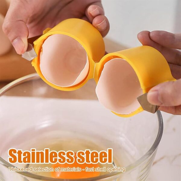 Egg Shell Opener Egg Cracker Tool for Raw Eggs Handheld (1 Pc) - Image 6