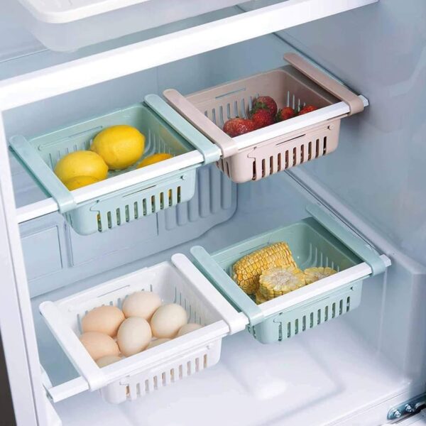 Expandable Adjustable Multipurpose Fridge Storage Basket (1 Pc) - Image 6