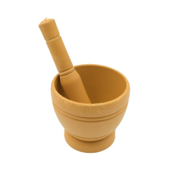 Mortar and Pestle Set for Spices, Okhli Masher, Khalbatta, Kharal, Mixer, Natural & Traditional Grinder and Musal, Well Design for Kitchen, Home, Herb - Image 4