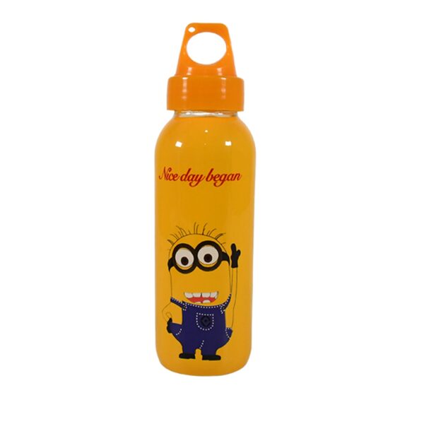 PORTABLE GLASS WATER BOTTLE, CREATIVE GLASS BOTTLE WITH GLASS WATER ( Mix Design) - Image 4