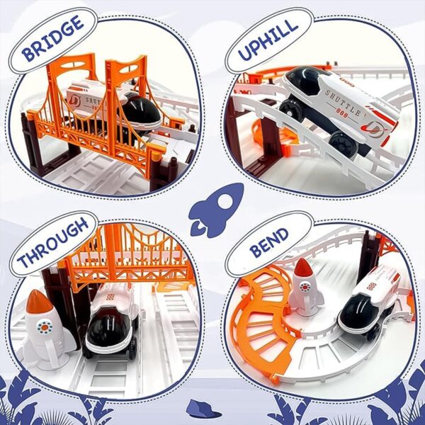 Outer Space Race Track Set for Kids Toys (1 Set) - Image 4