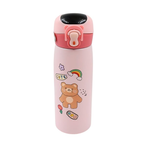 Smart Vacuum Insulated Water Bottle with LED Temperature Display (450 ML Approx / Mix Color & Design) - Image 5