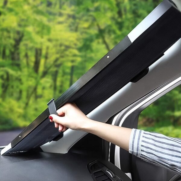 Retractable Long Foldable Windshield Sun Shade for Car (1 Set) - Image 4
